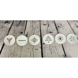 Proctor Silex Super Shooter Plus Cookie Press Replacement (6) Large Discs Dies